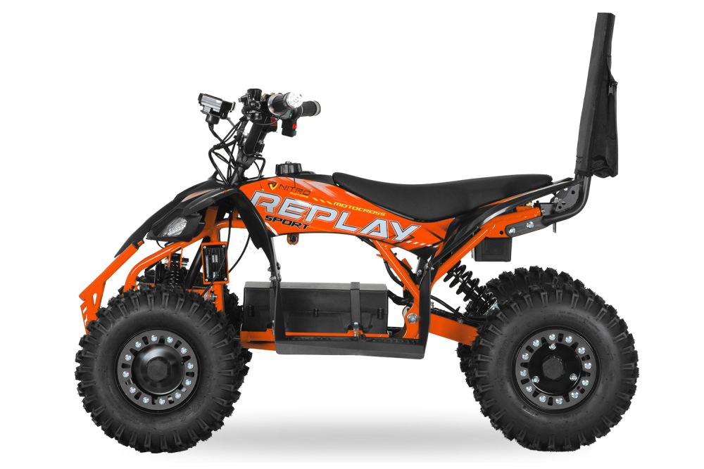 Kidcars Kinder Elektroautos mit Akku Nitro Motors Replay Eco mini Quad 1000W 48V 6 Zoll Snowy Profile XL Sport